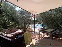 Apartementen Olive Garden - swimming pool: A1(4), A2(4), A3(4), SA4(2), SA5(2) Biograd - Riviera Biograd  - gezamelijke terras