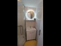 Apartementen en kamers Cvita - 150 m from pebble beach: SA1(2), A2(2+1), SA3(2), A4(4) Bol - Eiland Brac  - Studio-appartment - SA3(2): badkamer met toilet