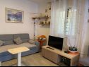 Apartementen Jak - comfortable apartments: A1-donji(4+1), A2-gornji(4+2) Mirca - Eiland Brac  - Appartement - A1-donji(4+1): woonkamer
