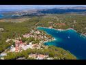 Apartementen Dalis - open swimming pool: A1 kat(4+1), A2 prizemlje(4) Baai Osibova (Milna) - Eiland Brac  - Kroatië  - vegetatie (huis en omgeving)