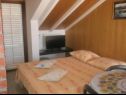 Apartementen Damir - 80 m from beach: A1(4), A2(2+2) Postira - Eiland Brac  - Appartement - A2(2+2): slaapkamer