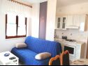 Apartementen Miljana - 40 m from beach: A1(4+1) Postira - Eiland Brac  - Appartement - A1(4+1): keuken en eetkamer