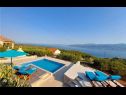 Vakantiehuizen Ita - with pool and view: H(4+1) Postira - Eiland Brac  - Kroatië  - uitzicht op zee
