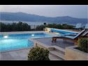 Vakantiehuizen Ita - with pool and view: H(4+1) Postira - Eiland Brac  - Kroatië  - uitzicht op zee