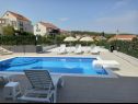 Apartementen Ivan - with heated pool and seaview: A1(4), B1(4) Postira - Eiland Brac  - zwembad
