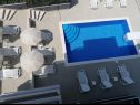 Apartementen Ivan - with heated pool and seaview: A1(4), B1(4) Postira - Eiland Brac  - gezamelijke terras