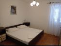 Apartementen Perica - 10 m from sea: A1(4) Postira - Eiland Brac  - Appartement - A1(4): slaapkamer