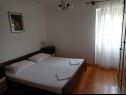 Apartementen Perica - 10 m from sea: A1(4) Postira - Eiland Brac  - Appartement - A1(4): slaapkamer