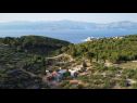 Vakantiehuizen Nave - private pool: H(4+1) Postira - Eiland Brac  - Kroatië  - uitzicht op zee (huis en omgeving)