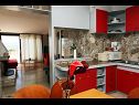 Apartementen Aldica - 300 m from sea: A1(6) Supetar - Eiland Brac  - Appartement - A1(6): keuken en eetkamer
