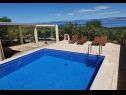 Vakantiehuizen Mario - with pool & sea view: H(4+2) Supetar - Eiland Brac  - Kroatië  - buitenzwembad (huis en omgeving)