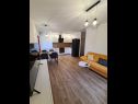 Apartementen Sani-modern and cozy: A1(2) Supetar - Eiland Brac  - Appartement - A1(2): keuken en eetkamer