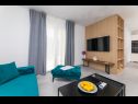 Apartementen L&R - with pool: A1(4) Supetar - Eiland Brac  - Appartement - A1(4): woonkamer