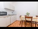 Apartementen Jerkica - 50 m from sea: A1(4) Sutivan - Eiland Brac  - Appartement - A1(4): keuken en eetkamer