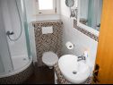 Apartementen Anda - sea view: B1(4), B2(4), C(4+1) Mastrinka - Eiland Ciovo  - Appartement - B1(4): badkamer met toilet