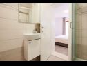 Apartementen Antonia - 270m to sea: A4 Green(2+2), SA2 Silver(2), A1Blue(2), SA3 Gold(2) Mastrinka - Eiland Ciovo  - Studio-appartment - SA3 Gold(2): badkamer met toilet