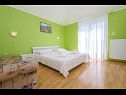 Apartementen Ljuba - nice garden: A2(4+1) Plavi, A4(8+1), A1(2+2) Okrug Gornji - Eiland Ciovo  - Appartement - A2(4+1) Plavi: slaapkamer