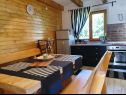 Vakantiehuizen Laura - wooden house: H(4+2) Dreznica - Continentaal Kroatië - Kroatië  - H(4+2): keuken en eetkamer