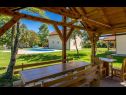  Green house - outdoor pool & BBQ: H(6+2) Plaski - Continentaal Kroatië - Kroatië  - tuinterras