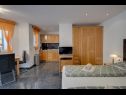 Apartementen Miro SA1(2), SA3(2), A2 Maisonette(2+2), A4(6+2), A5(6+2)  Crikvenica - Riviera Crikvenica  - Studio-appartment - SA1(2): slaapkamer