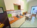 Apartementen Ani - 10 M from the sea SA1 zeleni(2+1), SA2 žuti(2+1) Jadranovo - Riviera Crikvenica  - Studio-appartment - SA1 zeleni(2+1): keuken en eetkamer