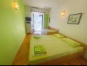 Apartementen Ani - 10 M from the sea SA1 zeleni(2+1), SA2 žuti(2+1) Jadranovo - Riviera Crikvenica  - Studio-appartment - SA1 zeleni(2+1): slaapkamer