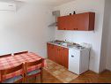 Apartementen Kate - free private parking: A1(6), A2(3+1)Kada, A3(3+1)Tus Novi Vinodolski - Riviera Crikvenica  - Appartement - A2(3+1)Kada: keuken en eetkamer