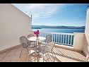 Apartementen Sea front - free parking A1(2+2), A2(2+2), A3(4+1), A4(2), A5(2) Klek - Riviera Dubrovnik  - Appartement - A2(2+2): terras