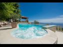 Vakantiehuizen Luxury - amazing seaview H(8+2) Soline (Dubrovnik) - Riviera Dubrovnik  - Kroatië  - zwembad