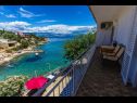 Apartementen Sea View - 7 m from beach: A1(5+1) Baai Zarace (Gdinj) - Eiland Hvar  - Kroatië  - Appartement - A1(5+1): uitzicht vanaf terras