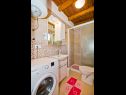 Apartementen Kati - pure nature & serenity: A1(5) Baai Zarace (Milna) - Eiland Hvar  - Kroatië  - Appartement - A1(5): badkamer met toilet