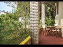 Apartementen Ljilja - nice garden: A1(4) Fazana - Istrië  - Appartement - A1(4): terras