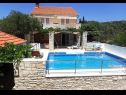 Vakantiehuizen Gradina 1 - private pool: H(10+2) Baai Gradina (Vela Luka) - Eiland Korcula  - Kroatië  - H(10+2): huis