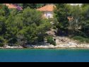 Apartementen Danica - large terrace with sea view A1 Dana(4) Baai Zubaca (Vela Luka) - Eiland Korcula  - Kroatië  - huis