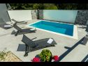 Vakantiehuizen Krk - with private pool: H(6+2) Soline - Eiland Krk  - Kroatië  - zwembad