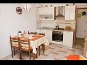 Apartementen Luka A1(4), A2(4) Vrbnik - Eiland Krk  - Appartement - A1(4): keuken en eetkamer
