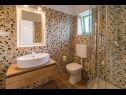 Vakantiehuizen Priroda H(4+2) Vrbnik - Eiland Krk  - Kroatië  - H(4+2): badkamer met toilet