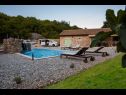 Vakantiehuizen Priroda H(4+2) Vrbnik - Eiland Krk  - Kroatië  - zwembad (huis en omgeving)