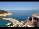 Vakantiehuizen Bernardica - on cliffs above sea: H(6+2) Vrbnik - Eiland Krk  - Kroatië  - uitzicht