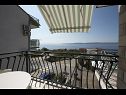 Apartementen Robert - sea view : A1(4+1), A2(4+2) Brela - Riviera Makarska  - Appartement - A2(4+2): uitzicht vanaf terras