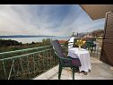 Apartementen Panorama - terrace with sea view: A1(4) Brela - Riviera Makarska  - Appartement - A1(4): terras