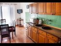 Apartementen Ante - seaview A1(5), SA2(3), SA3(2+1) Brela - Riviera Makarska  - Appartement - A1(5): keuken en eetkamer