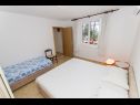 Apartementen Miljko - 80 m from beach: A1(6), SA2(2), A10(4+1), A11(2+2) Brela - Riviera Makarska  - Appartement - A1(6): slaapkamer