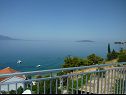 Apartementen Kate - 20m from the beach: A1(2+2), A2(2+2) Brist - Riviera Makarska  - Appartement - A1(2+2): uitzicht vanaf terras