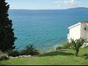 Apartementen Sea View - cosy & comfortable: A2 Zaborke(4), A4 Somina(2+2) Brist - Riviera Makarska  - uitzicht