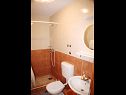 Apartementen Sea View - cosy & comfortable: A2 Zaborke(4), A4 Somina(2+2) Brist - Riviera Makarska  - Appartement - A4 Somina(2+2): badkamer met toilet