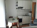 Apartementen Kate - 20m from the beach: A1(2+2), A2(2+2) Brist - Riviera Makarska  - Appartement - A1(2+2): keuken en eetkamer