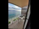Apartementen Danka - affordable and at the beach: SA1(2) Brist - Riviera Makarska  - Studio-appartment - SA1(2): balkon