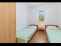 Apartementen Horizont - 150 m from pebble beach: A1-Filip(4+2), A2-Mario(4+2) Brist - Riviera Makarska  - Appartement - A1-Filip(4+2): slaapkamer