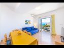 Apartementen Horizont - 150 m from pebble beach: A1-Filip(4+2), A2-Mario(4+2) Brist - Riviera Makarska  - Appartement - A1-Filip(4+2): eetkamer